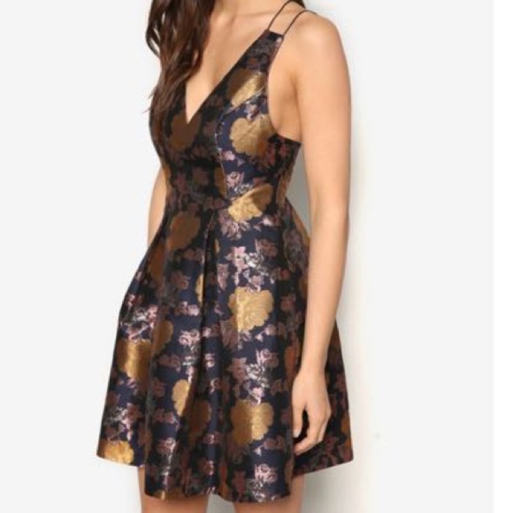 TOPSHOP JACQUARD MINI DRESS